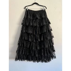 7 Tier Spanish Lace Style Skirt